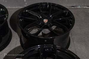 ล้อ Custom forged ลาย Turbo GT สำหรับ Porsche Cayenne E3.2 ขอบ 22 5-130 สี Gloss Black