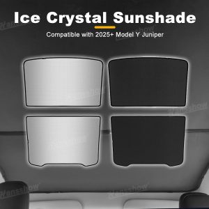 ม่านบังแดด หลังคากระจก Hansshow Tesla Model Y Juniper (INSULATION FOLDABLE COATING) (แบบที่ 2)