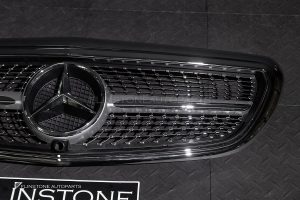กระจังหน้า Mercedes Benz สำหรับ W213 E-Class ทรง Diamond สำหรับรถ exclusive สีโครเมี่ยม