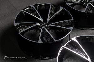 ล้อ Custom Forged ลาย Audi A7 5-112 สีดำ-โครเมี่ยม ขอบ 20 นิ้ว