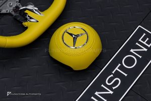 พวงมาลัย พร้อม Airbag สำหรับ W465 G-Class หนังเหลือง ด้ายเหลือง