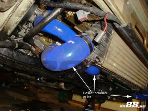 ท่อแรงดัน do88 สีน้ำเงิน สำหรับ SAAB 9000 Turbo 91-98