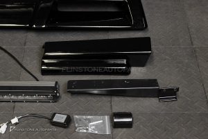 สปอยเลอร์หลังคา พร้อมไฟ LED สำหรับ GWM TANK500 สีดำเงา