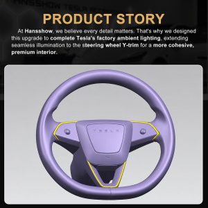 ไฟแอมเบียนต์ พวงมาลัย Hansshow Tesla Model Y Juniper Highland (LIGHT SYNC LED)