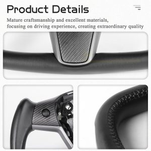 พวงมาลัย พวงมาลัย Hansshow Tesla Model 3 (FEATURE ELLIPSE HEATED)