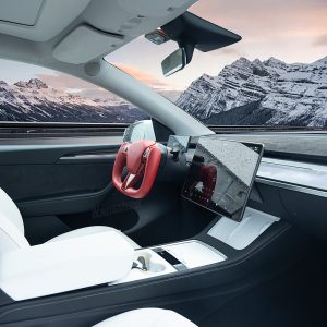 พวงมาลัย พวงมาลัย Hansshow Tesla Model Y (QUALITY HIGH)