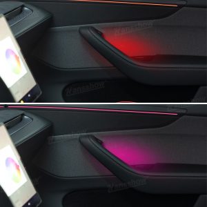 ไฟแอมเบียนต์ ใต้เท้า Hansshow Tesla Model Y Juniper