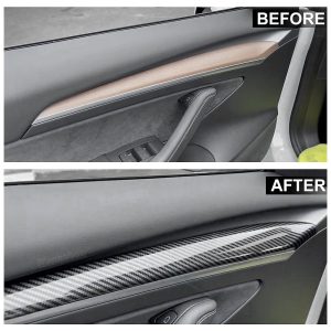 ชุดกันรอย คอนโซลหน้า Hansshow Tesla Model Y (FRONT DOOR 3/Y)