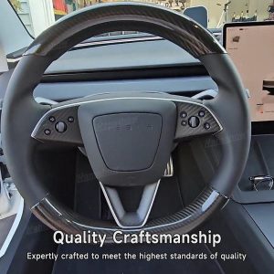 พวงมาลัย พวงมาลัย Hansshow Tesla Model 3 Highland (BREATHABLE INTERIOR NON-SLIP)