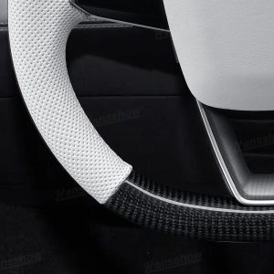 พวงมาลัย พวงมาลัย Hansshow Tesla Model Y Juniper (PERFORATED D-SHAPED ROUND)