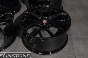 ล้อ Custom forged ลาย Turbo GT สำหรับ Porsche Cayenne E3.2 ขอบ 22 5-130 สี Gloss Black