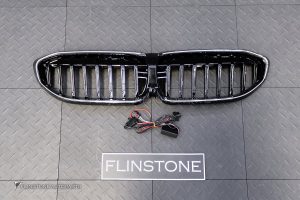 กระจังหน้า LED BMW G20 Series 3 PRE LCI เส้นเดี่ยว สีดำเงา