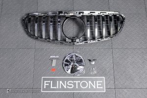 กระจังหน้า พร้อม ดาว สำหรับ W212 E-Class ทรง GT สี Convex Star