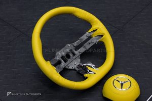 พวงมาลัย พร้อม Airbag สำหรับ W465 G-Class หนังเหลือง ด้ายเหลือง