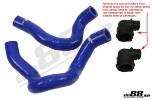ท่อน้ำหล่อเย็น do88 สีน้ำเงิน สำหรับ SAAB 9-3 2.0T 2003