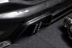 ดิฟฟิวเซอร์พร้อมปลายท่อ Carbon fiber สำหรับ BMW X6 G06 LCI ทรง Larte Design