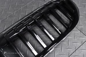 กระจังหน้า สำหรับ BMW G20 Series 3 ทรง M Performance เส้นเดี่ยว สีดำเงา ไม่มีรูกล้อง