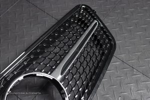 กระจังหน้า สำหรับ W212 E-Class ทรง Diamond ไม่มีรูกล้อง