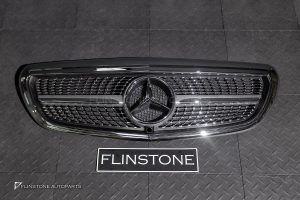 กระจังหน้า Mercedes Benz สำหรับ W213 E-Class ทรง Diamond สำหรับรถ exclusive สีโครเมี่ยม