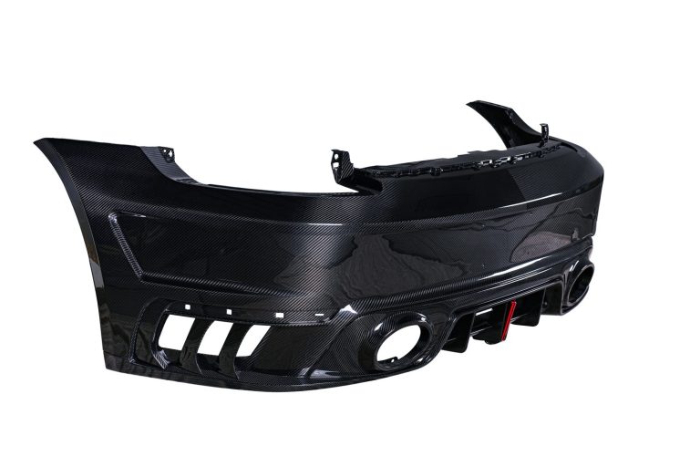rear bumper with carbon fibre diffuser Porsche 911 992 Turbo S PAKTECHZ