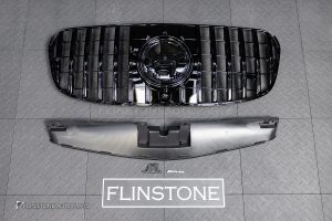 กระจังหน้า สำหรับ W167 GLS-Class Facelift ทรง GT สีดำเงา