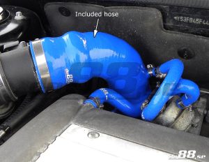 ท่อไอดี do88 สีน้ำเงิน สำหรับ SAAB 9-3 2.0T 2003