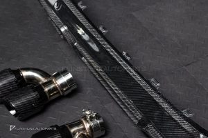 ดิฟฟิวเซอร์พร้อมปลายท่อ Carbon fiber สำหรับ BMW X6 G06 LCI ทรง Larte Design