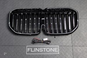 กระจังหน้า LED สำหรับ BMW G07 X7 LCI เส้นเดี่ยว สีดำเงา