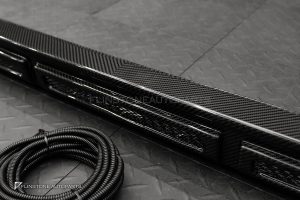 ลิ้นหน้า พร้อมไฟ LED Daytime Carbon Fiber สำหรับ W465 G-Class ทรง USUS Autoclave
