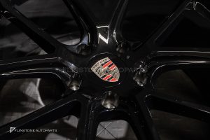 ล้อ Custom forged ลาย Turbo GT สำหรับ Porsche Cayenne E3.2 ขอบ 22 5-130 สี Gloss Black