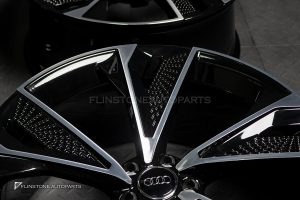 ล้อ Custom Forged ลาย Audi A7 5-112 สีดำ-โครเมี่ยม ขอบ 20 นิ้ว
