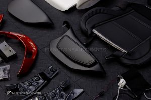 ชุดเบาะ Custom สำหรับ W205 C-Class ทรง AMG Bucket Seat หนังดำ ด้ายแดง กรอบแดง