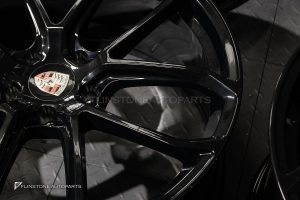 ล้อ Custom forged ลาย Turbo GT สำหรับ Porsche Cayenne E3.2 ขอบ 22 5-130 สี Gloss Black
