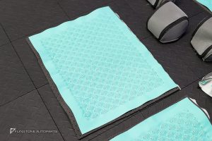 ชุดเบาะหนัง สำหรับ W213 E-Class ทรง E63 AMG สี Tiffany Blue