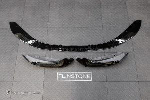 ลิ้นหน้า BMW F20 Series 1 LCI ทรง M Performance สีดำเงา