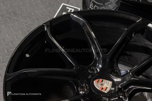 ล้อ Custom forged ลาย Turbo GT สำหรับ Porsche Cayenne E3.2 ขอบ 22 5-130 สี Gloss Black