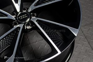 ล้อ Custom Forged ลาย Audi A7 5-112 สีดำ-โครเมี่ยม ขอบ 20 นิ้ว