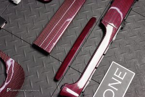 ชุดภายใน Carbon Fiber สำหรับ W464 G-Class สีแดง