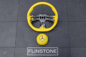 พวงมาลัย พร้อม Airbag สำหรับ W465 G-Class หนังเหลือง ด้ายเหลือง