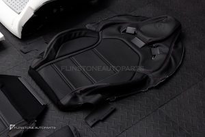 ชุดเบาะ Custom สำหรับ W205 C-Class ทรง AMG Bucket Seat หนังดำ ด้ายแดง กรอบแดง