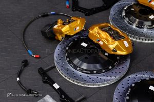 ชุดเบรค พร้อมเบรคมือไฟฟ้า สำหรับ BMW X5 F15 สีทอง