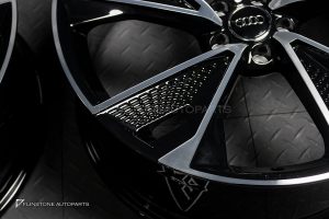 ล้อ Custom Forged ลาย Audi A7 5-112 สีดำ-โครเมี่ยม ขอบ 20 นิ้ว