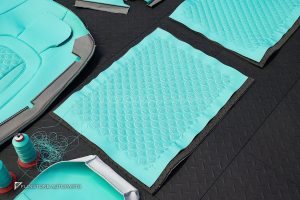 ชุดเบาะหนัง สำหรับ W213 E-Class ทรง E63 AMG สี Tiffany Blue