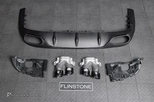 ดิฟฟิวเซอร์พร้อมปลายท่อ สำหรับ C238 E-Class ทรง E53 AMG สีดำเงา