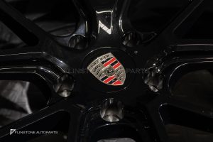 ล้อ Custom forged ลาย Turbo GT สำหรับ Porsche Cayenne E3.2 ขอบ 22 5-130 สี Gloss Black