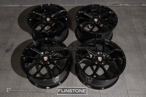 ล้อ Custom forged ลาย Turbo GT สำหรับ Porsche Cayenne E3.2 ขอบ 22 5-130 สี Gloss Black
