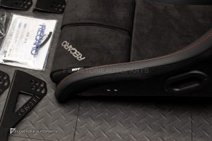 เบาะ Recaro RSS-L ASM LTD Alcantara ดำ ด้ายสีแดง พร้อมขาเบาะ และชุดน๊อต