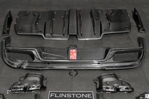ชุดดิฟฟิวเซอร์ พร้อม ปลายท่อ Carbon Fiber สำหรับ W205 C-Class ทรง IMP