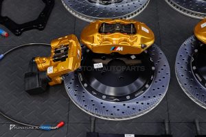 ชุดเบรค พร้อมเบรคมือไฟฟ้า สำหรับ BMW X5 F15 สีทอง