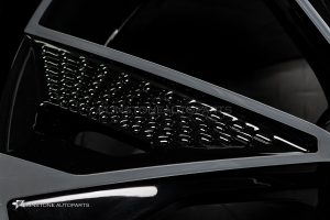 ล้อ Custom Forged ลาย Audi A7 5-112 สีดำ-โครเมี่ยม ขอบ 20 นิ้ว